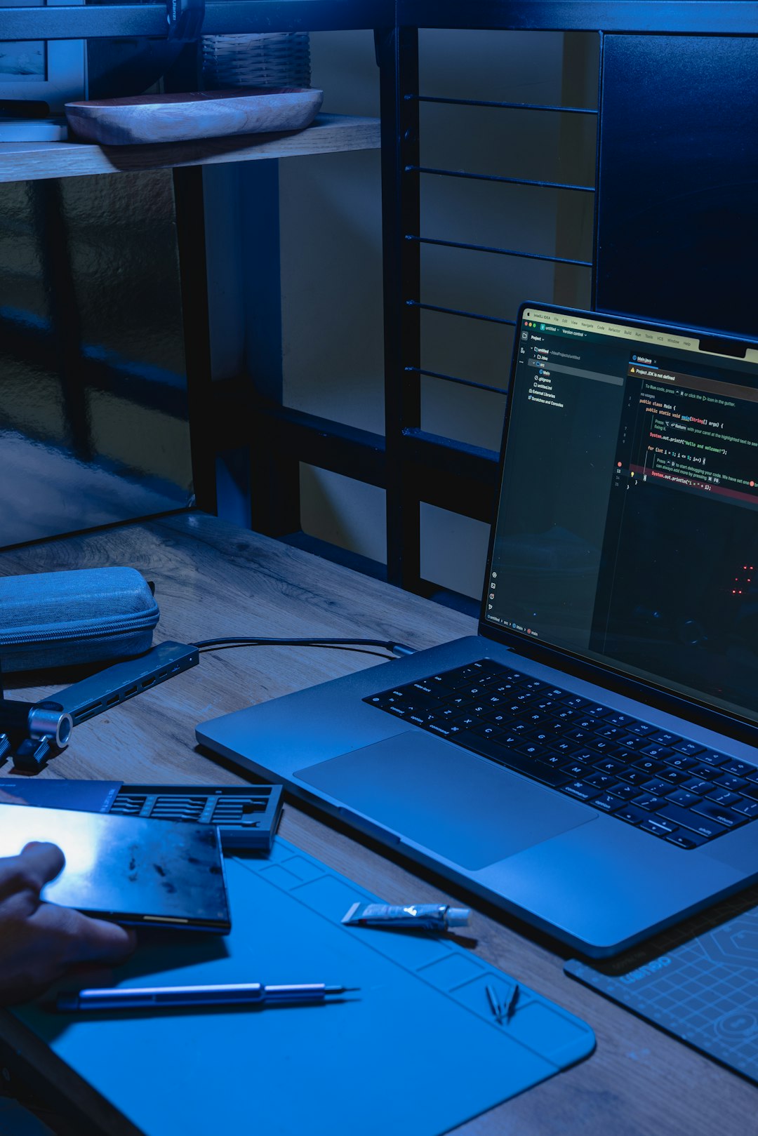 Precision and logic come to life on a laptop displaying programming code in a focused workspace. A powerful representation of software engineering, problem-solving, and cutting-edge digital solutions.